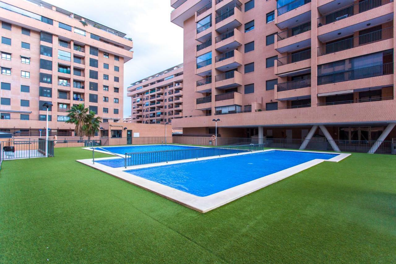 Apartment On The Beach,Pool,Wifi,Garage,Valencia Valência Exterior foto